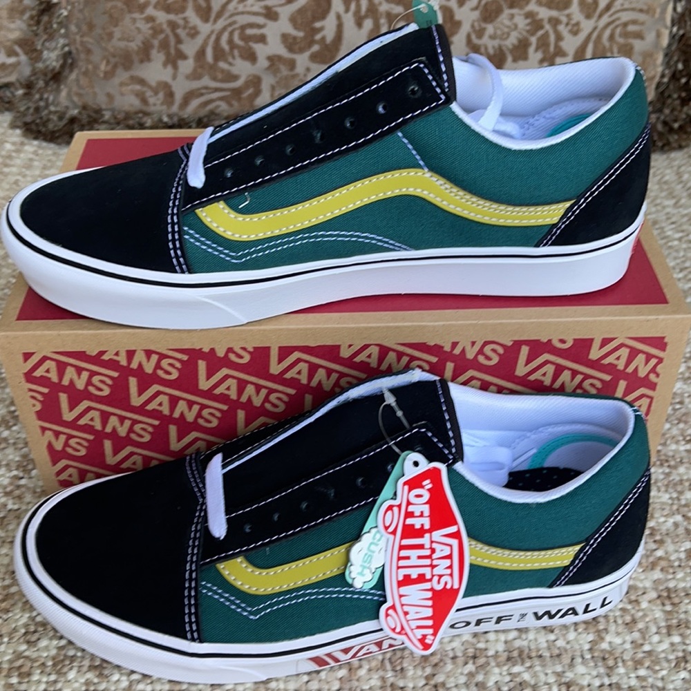 Vans Comfycush Old Skool Ftr Strd/Black/Trwht Men’ - Picture 4 of 16